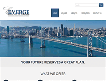 Tablet Screenshot of emergefinancial.com